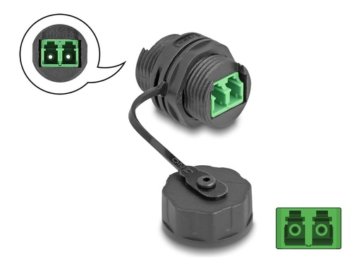 [88033] Delock Netzwerkkoppler - LC Single-Modus (W)