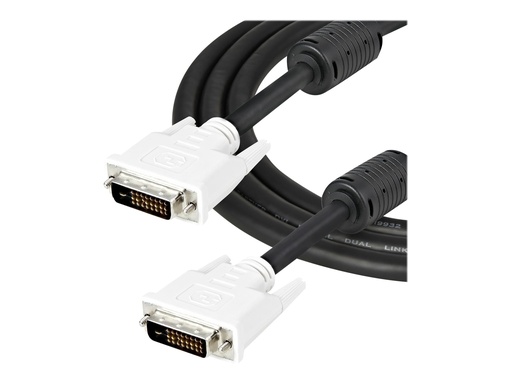 [DVIDDMM2M] StarTech.com StarTech 2m DVI-D Dual Link Cable - Male to Male DVI-D Digital Video Monitor Cable - 25 pin DVI-D Cable M/M Black 2 Meter - 2560x1600 (DVIDDMM2M)