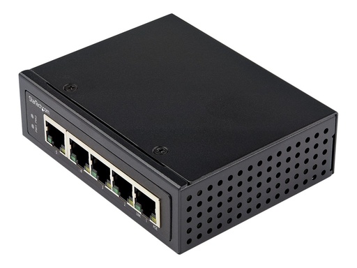 [IESC1G50UP] StarTech.com Industrial 5 Port Gigabit PoE Switch - 30W - Power Over Ethernet Switch - GbE PoE+ Unmanaged Switch - Rugged High Power Gigabit Network Switch IP-30/ -40&deg;C bis 75&deg;C (IESC1G50UP)