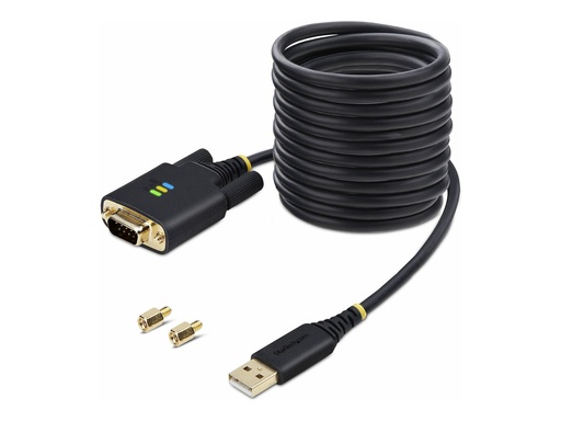 [1P10FFC-USB-SERIAL] StarTech.com 3m USB auf Seriell Adapter, COM-Retention, FTDI, USB auf DB9 - Kabel USB / seriell - USB (M)