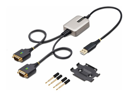 [2P1FFC-USB-SERIAL] StarTech.com StarTech 60cm 2-Port USB auf Seriell Adapter, COM-Retention, FTDI - Kabel USB / seriell - USB (M)