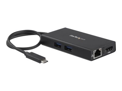 [DKT30CHPD] StarTech.com USB-C Multiport Adapter - USB-C Tragbare Docking station mit 4k HDMI - 60W Power Delivery Pass-Through, GbE, 2x USB-A 3.0 Hub - Tragbares Mini USB Typ-C Dock für Laptop (DKT30CHPD)