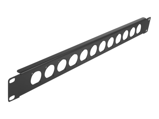 [86500] Delock D-Type - Patchpanel (Blindblech) - Rack montierbar - Schwarz - 1U - 48.3 cm (19")