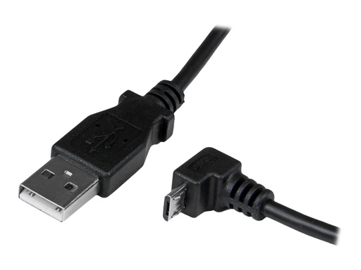 [USBAUB2MD] StarTech.com 2m USB 2.0 A auf Micro B Kabel abgewinkelt - Schwarz - USB A / Micro B Datenkabel / Anschlusskabel - USB-Kabel - Micro-USB Typ B (M)