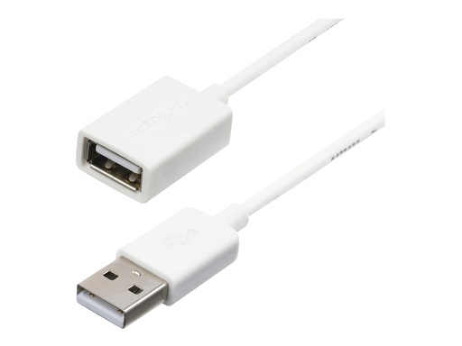 [USBEXTPAA3MW] StarTech.com 3m USB 2.0 Verlängerungskabel A auf A - Stecker/Buchse - Weiß - USB A (St)