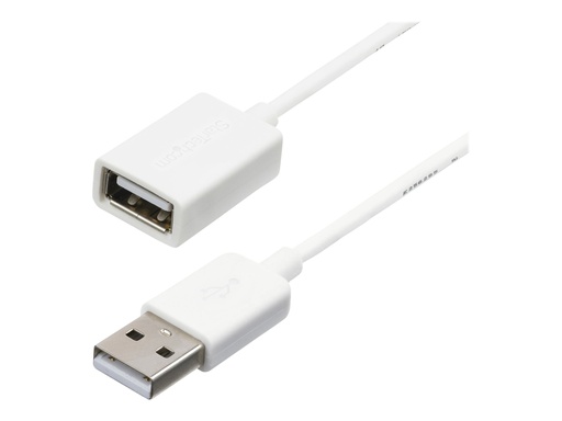 [USBEXTPAA1MW] StarTech.com 1m USB 2.0 Verlängerungskabel A auf A - Stecker/Buchse - Weiß - USB A (St)