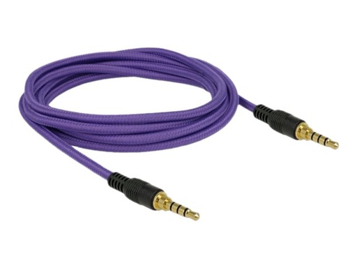 [85599] Delock Audiokabel - 4-poliger Mini-Stecker