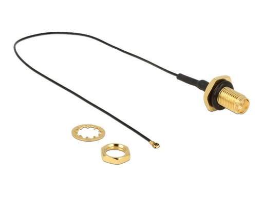 [12460] Delock Antennenkabel - RP-SMA (W) zu MHF4 (M)