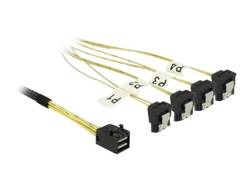 [85684] Delock SATA- / SAS-Kabel - SAS 6Gbit/s - 4x Mini SAS HD (SFF-8643)
