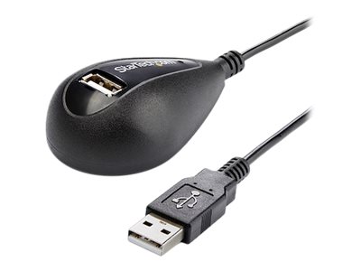 [USBEXTAA5DSK] StarTech.com USB 2.0 Verlängerung 1,5m mit Dockingstation - USB-A Verlängerungskabel Stecker auf Buchse mit Standfuss inSchwarz - USB-Verlängerungskabel - USB (M)
