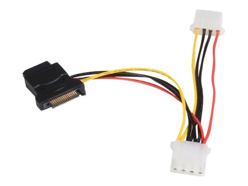 [LP4SATAFM2L] StarTech.com SATA auf LP4 Stromadapter mit 2 zusätzlichen LP4 - Netzteil - interne Stromversorgung, 4-polig (W)