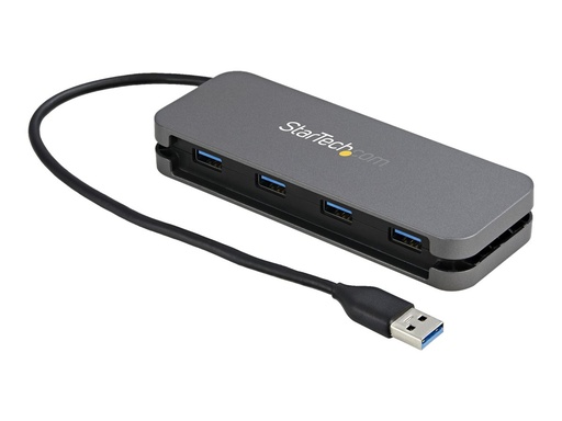 [HB30AM4AB] StarTech.com 4 Port USB 3.0 Hub - SuperSpeed 5 Gbit/s USB 3.1 Gen 1 Type-A Verteiler - USB Bus Powered -  28cm USB Host Kabel (HB30AM4AB)