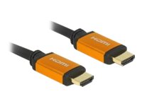 [86987] Delock High Speed - HDMI-Kabel - HDMI männlich zu HDMI männlich - 3 m - Dreifachisolierung - Schwarz, Gold - Dolby DTS-HD Master Audio-Unterstützung, Dolby TrueHD-Unterstützung, unterstützt 21:9 Kinoformat, unterstützt 8K 60 Hz (7680 x 4320)