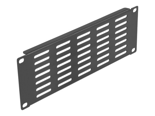 [66840] Delock Halterungs-Belüftungsplatte (horizontal) - Rack montierbar - Schwarz - 2U - 25.4 cm (10")