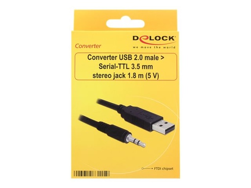 [83115] Delock Converter USB 2.0 > Serial-TTL 3.5 mm stereo jack (5 V)