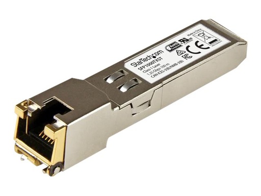 [SFP1000TXST] StarTech.com 1000BASE-TX - Gigabit Transceiver - Kupfer SFP - RJ45 SFP - MSA konform - 100m - Gigabit SFP Modul - SFP (Mini-GBIC)-