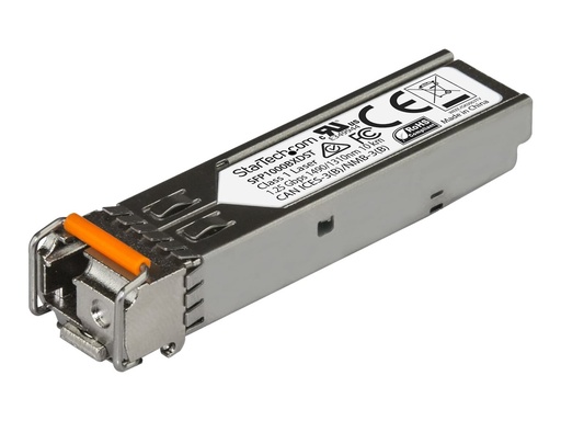 [SFP1000BXDST] StarTech.com MSA Uncoded SFP Module, 1000BASE-BX, 1 Gigabit Ethernet Bi-Directional (BiDi)