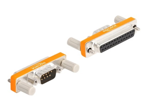 [66982] Delock Serieller Adapter - DB-9 (M) mit Schrauben zu DB-25 (W)