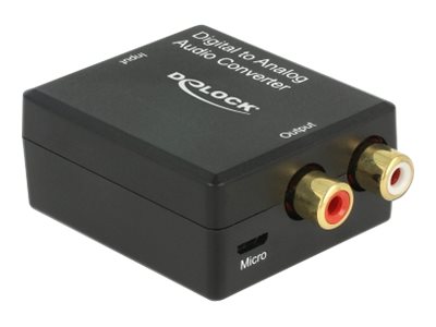[63477] Delock Digital-Analog-Audiowandler - Schwarz