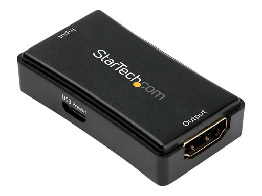 [HDBOOST4K2] StarTech.com 14m HDMI Verstärker - 4K 60Hz - USB betrieben - HDMI Signalverstärker/Verlängerung - HDMI Inline Repeater/Booster - Aktiver 4K60 HDMI Video Extender - 7.1 Audio Unterstützung (HDBOOST4K2)