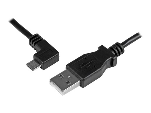 [USBAUB1MLA] StarTech.com StarTech Micro USB Lade/Sync-Kabel - St/St - Micro USB linksgewinkelt - 1m - USB auf Micro USB Ladekabel - USB-Kabel - Micro-USB Typ B (M)