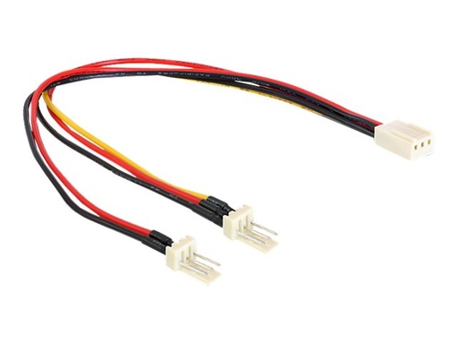 [89343] Delock Netzsplitter für Lüfter - Molex, 3-polig (M)