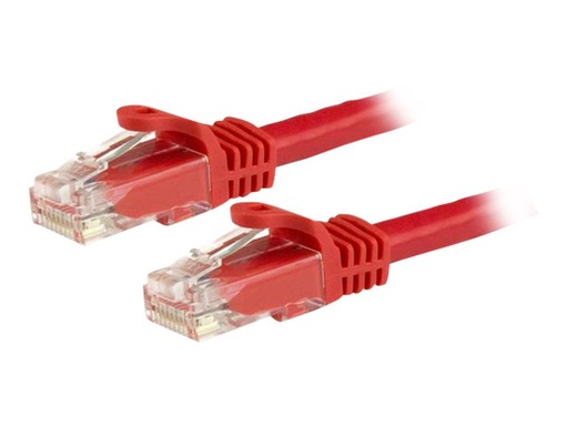 [N6PATC15MRD] StarTech.com 15m Cat6 Snagless Gigabit UTP Netzwerkkabel - Cat 6 RJ45 Netzwerkkabel mit Knickschutz - Rot - Patch-Kabel - RJ-45 (M)