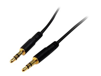 [MU10MMS] StarTech.com MU10MMS 3,5 mm Aux-Kabel (3m, schlank, St/St, Audiokabel, Kopfhörerkabel , 3,5mm Klinkenkabel)
