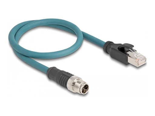 [60077] Delock Netzwerkkabel - 8-polig M12 (M) zu RJ-45 (M)