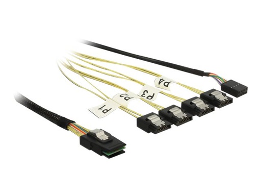[83319] Delock SATA- / SAS-Kabel - SAS 6Gbit/s - Mini SAS (SFF-8087)