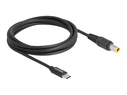 [87979] Delock Stromkabel - 24 pin USB-C (M) zu Gleichstromstecker 7,9 x 5,5 mm (M)