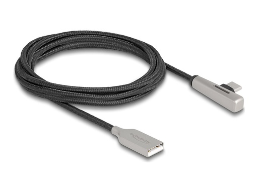 [80767] Delock USB-Kabel - USB (M) zu USB-C (M) gewinkelt