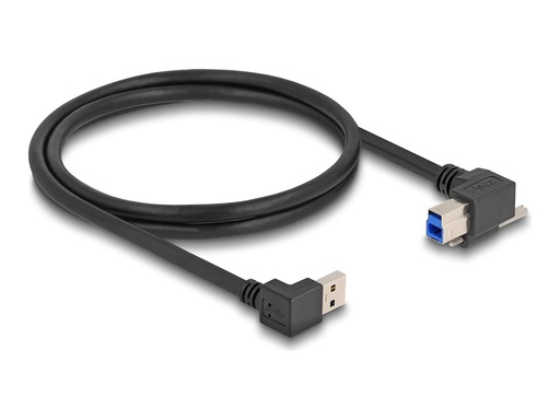 [80481] Delock USB-Kabel - USB Typ A (M) nach unten abgewinkelt zu USB Type B (M)