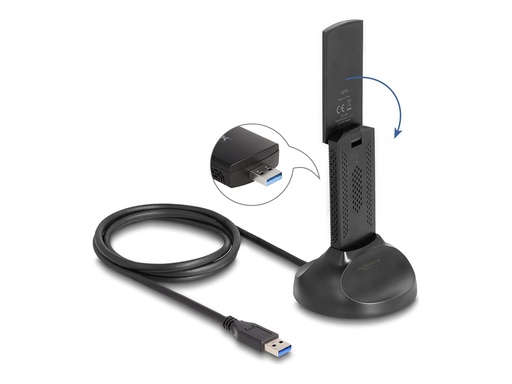 [12773] Delock Netzwerkadapter - USB 3.0 - Wi-Fi 6E