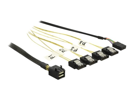 [83322] Delock SATA- / SAS-Kabel - SAS 6Gbit/s - 4x Mini SAS HD (SFF-8643)