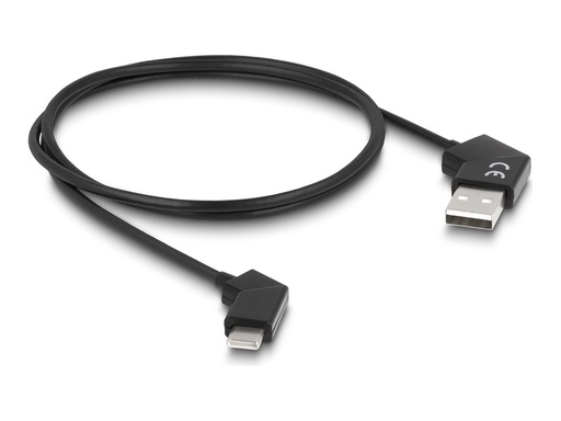 [80769] Delock USB-Kabel - USB (M) gewinkelt zu 24 pin USB-C (M)