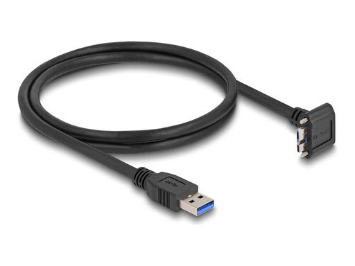 [80483] Delock USB-Kabel - USB Typ A (M) nach unten abgewinkelt zu Micro-USB Type B (M)