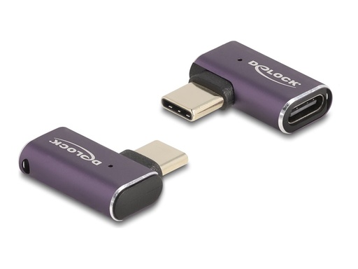 [60287] Delock USB-Adapter - 24 pin USB-C (M) links/rechts abgewinkelt zu 24 pin USB-C (W)