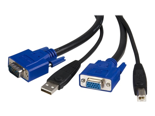 [SVUSB2N1_6] StarTech.com KVM Kabel USB VGA für KVM Switch 1,8m - Kabelsatz für KVM Umschalter 2x USB A/B Stecker 2x VGA Stecker- Octopuskabel - Tastatur- / Video- / Maus- / USB-Kabel - HD-15 (VGA)