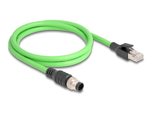 [80421] Delock Netzwerkkabel - 8-polig M12 (M) zu RJ-45 (M)