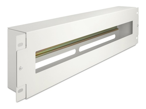 [67034] Delock Rack-Schiene mit Schutzschalter - DIN schienenmontierbar - Grau - 3U - 48.3 cm (19")