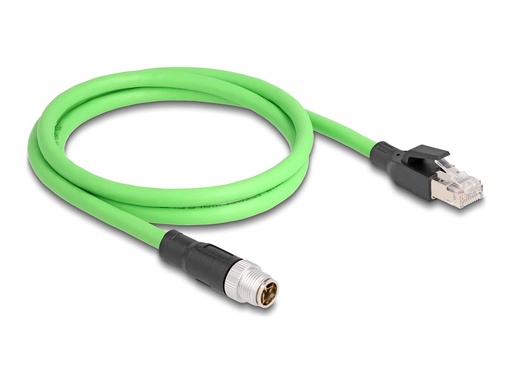 [80441] Delock Netzwerkkabel - 8-polig M12 (M) zu RJ-45 (M)