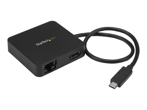 [DKT30CHD] StarTech.com Startech USB-C Multiport Adapter - Tragbares USB-C 4k HDMI Minidock - Gigabit Ethernet, USB 3.0 Hub (1x USB-A, 1x USB-C)