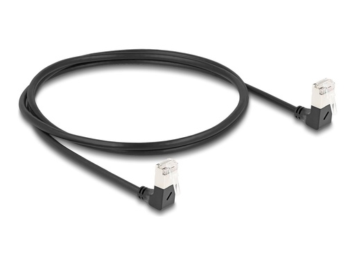 [80299] Delock Netzwerkkabel - RJ-45 (M) nach unten abgewinkelt zu RJ-45 (M)