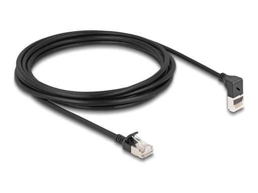 [80289] Delock Netzwerkkabel - RJ-45 (M) nach oben angewinkelt zu RJ-45 (M)
