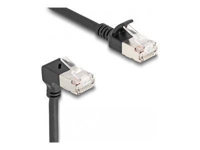 [80307] Delock Netzwerkkabel - RJ-45 (M) nach unten abgewinkelt zu RJ-45 (M)