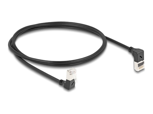 [80293] Delock Netzwerkkabel - RJ-45 (M) nach oben angewinkelt zu RJ-45 (M)