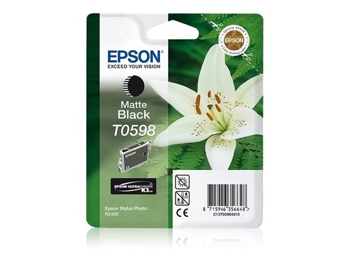 [C13T05984N10] Epson T0598 - 13 ml - mattschwarz - original