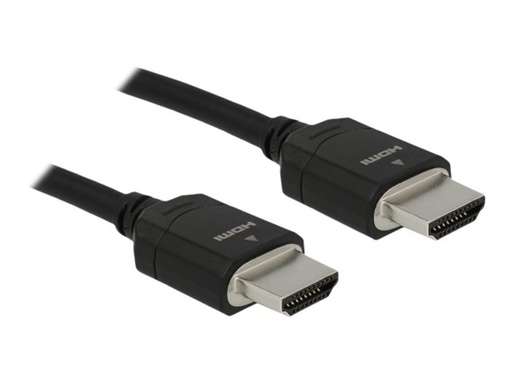 [85293] Delock Ultra High Speed - HDMI-Kabel - HDMI männlich zu HDMI männlich - 1 m - Dreifachisolierung - Schwarz - Dolby DTS-HD Master Audio-Unterstützung, Dolby TrueHD-Unterstützung, unterstützt 21:9 Kinoformat, unterstützt 8K UHD (7680 x 4320)