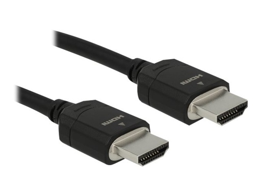 [85295] Delock Ultra High Speed - HDMI-Kabel mit Ethernet - HDMI männlich zu HDMI männlich - 3 m - Dreifachisolierung - Schwarz - Dolby DTS-HD Master Audio-Unterstützung, Dolby TrueHD-Unterstützung, unterstützt 21:9 Kinoformat, unterstützt 8K UHD (7680 x 4320)